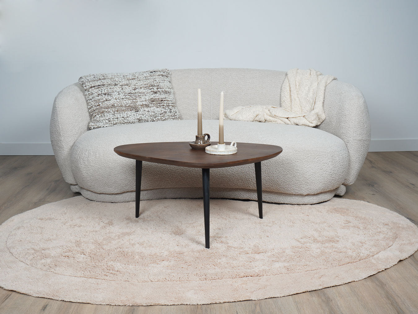 Veer Carpets - Wasbaar Vloerkleed Bodi - Beige 160 x 230 cm