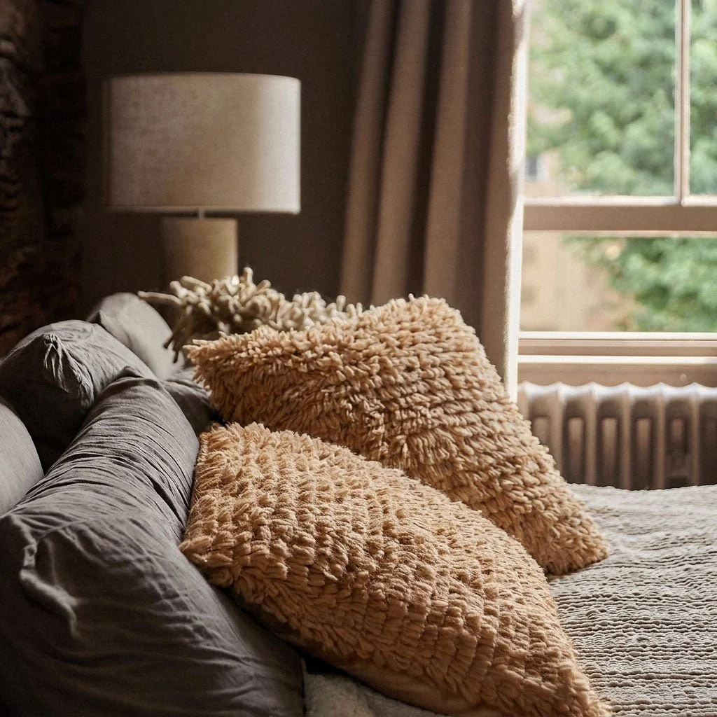 Connie Textured Cushion, Peach