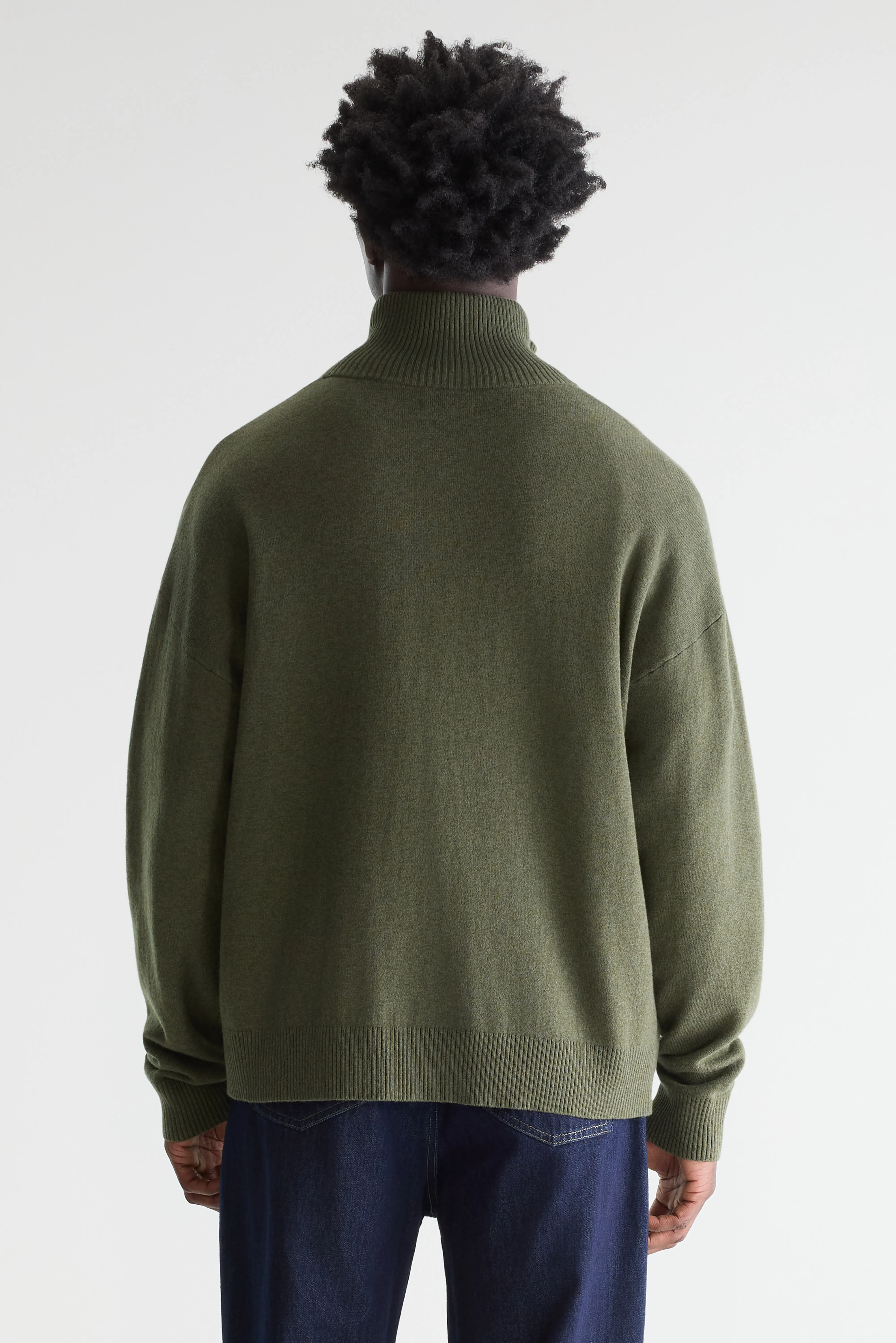 Bellerose Geoze zipped high neck sweater (261 / M / JEEP)