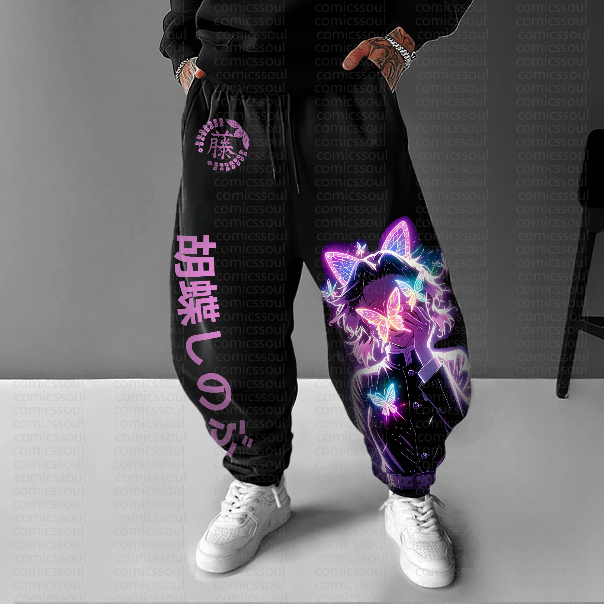 Unisex Anime Inspired Vintage Pants丨Comicssoul