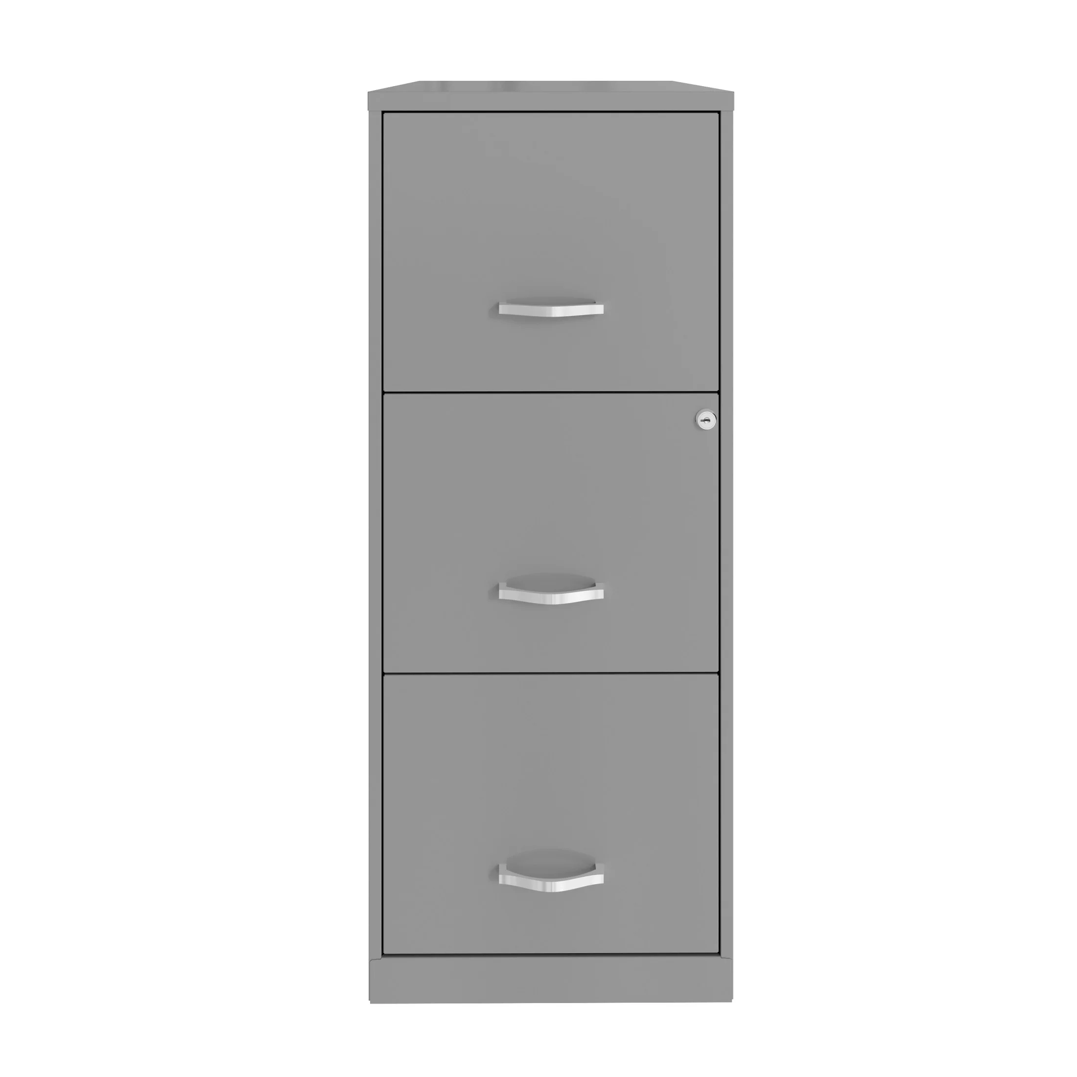 Space Solutions 18" Deep 3 Drawer Smart Letter Width Vertical File Cabinet, Navy