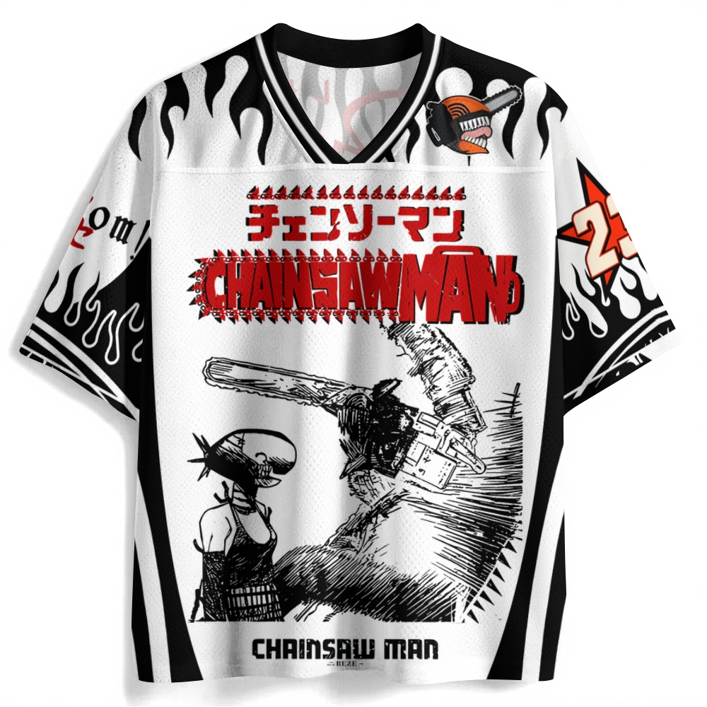 Chainsaw Man Anime Football Jersey