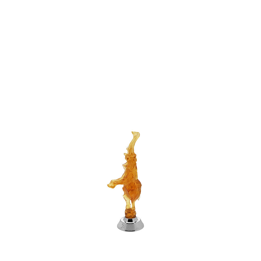 DANCING ELEPHANT REMBRANDT BUGATTI BY LALIQUE 2014 - CRISTAL AMBRE