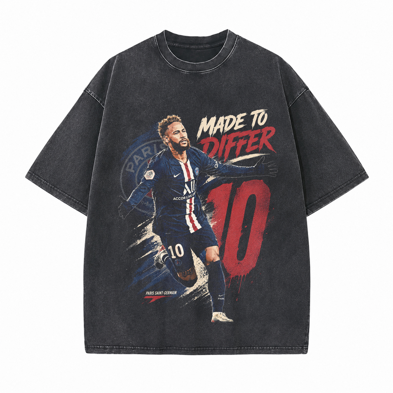 Made to Differ Printed Unisex Washed T-Shirt