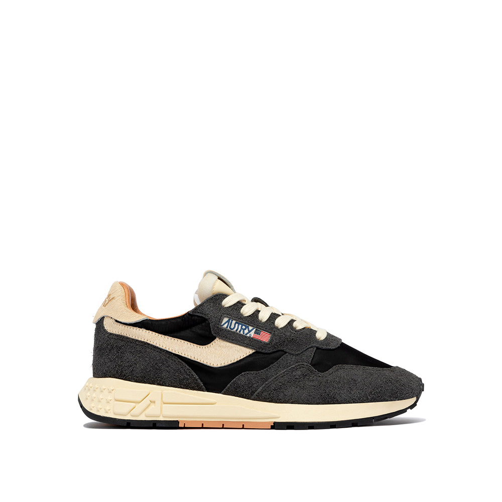 Autry - Baskets Reelwind Low Man Up04 - Noir Blanc Daim