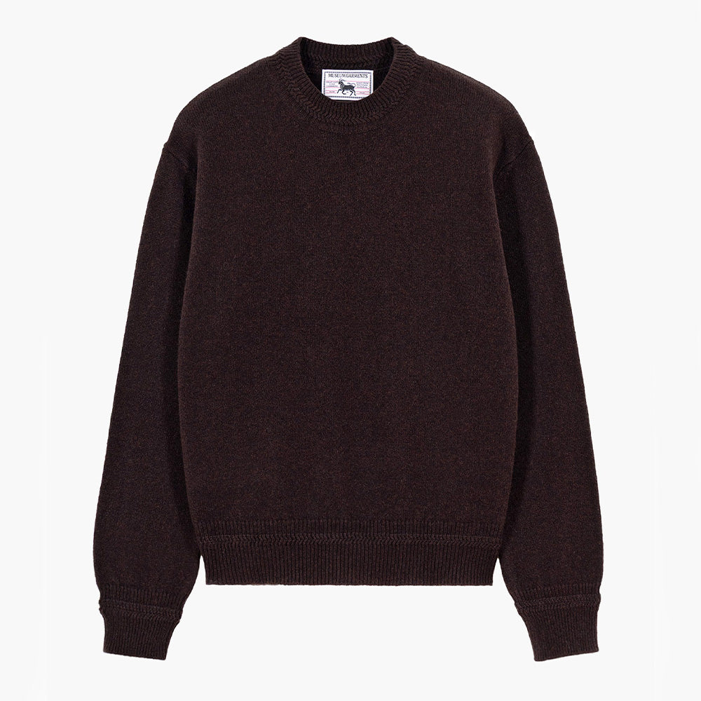 Museum Garments - Maille Boxy - Marron Foncé