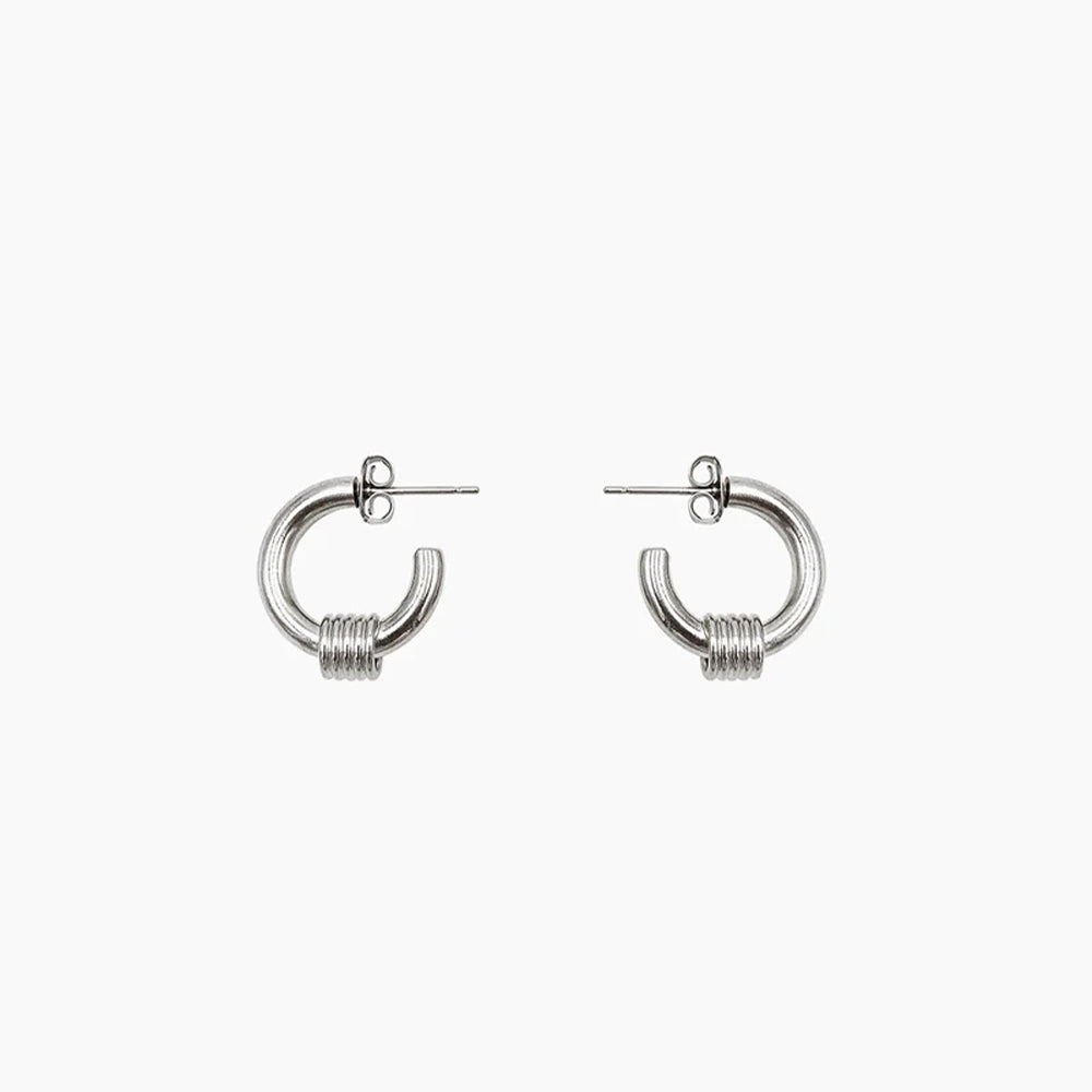 Justine Clenquet - Boucles d'oreilles Carrie - Argent
