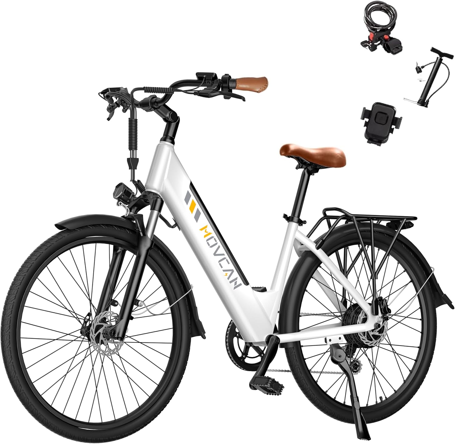 WAYFAIR V80 Electric Bike, 1000W Motor 28MPH Ebike, 48V 13Ah Removeable Battery, 26'' City Cruiser Adult Electric Bicycles Up To 70 Miles, 7-Speed Dual Disc Brake, Mountain E Bike For Commuting