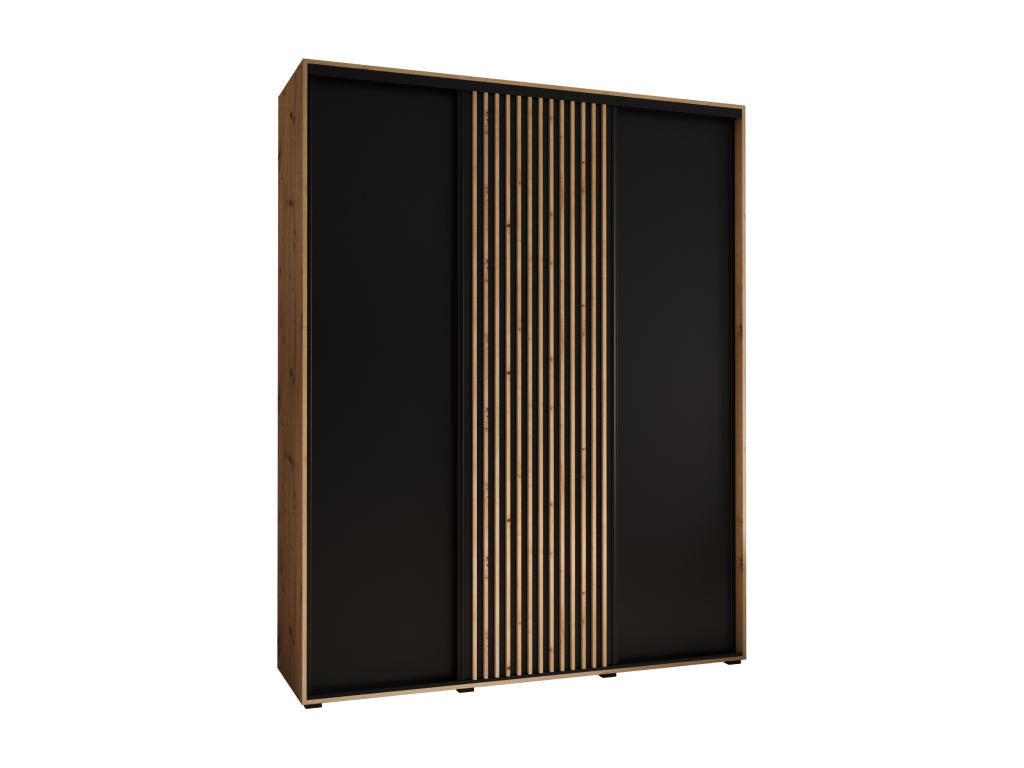 ARMARIO Hominor 1 DE PUERTAS CORREDERAS 235 - 2/200/60 3 puertas artisan/negro