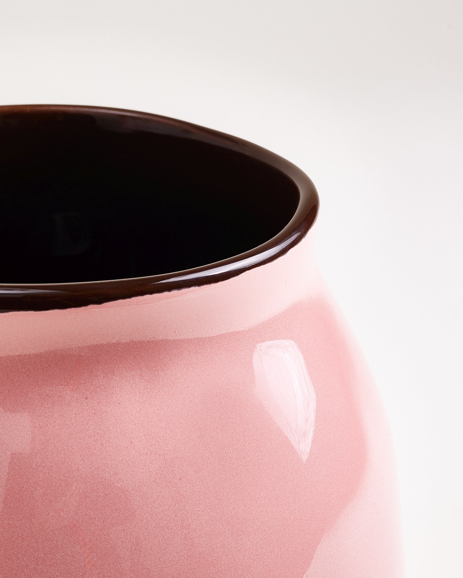 Sombra Vase L rosa braun