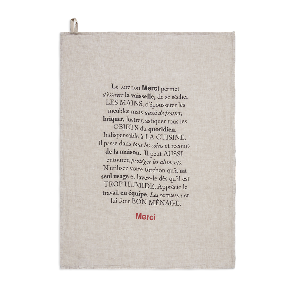 Torchon Merci - Naturel