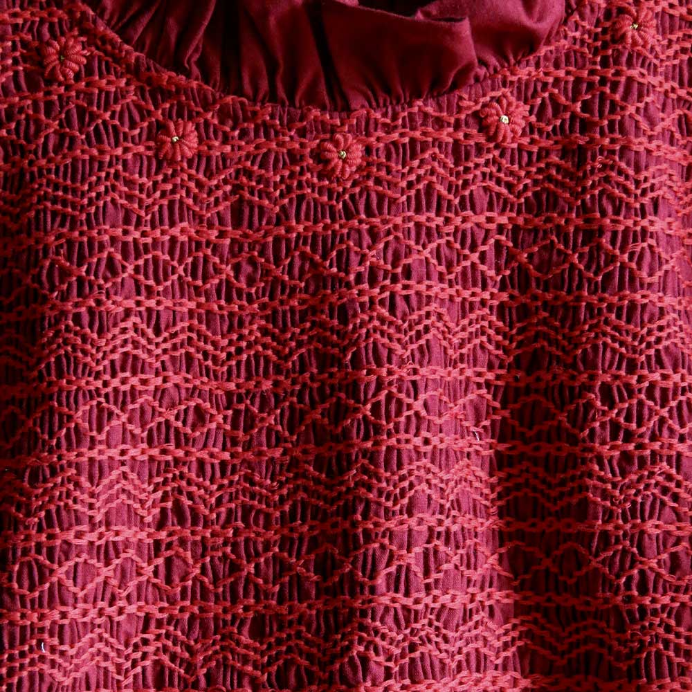 Suranné - Blouse Main - Rouge Vin