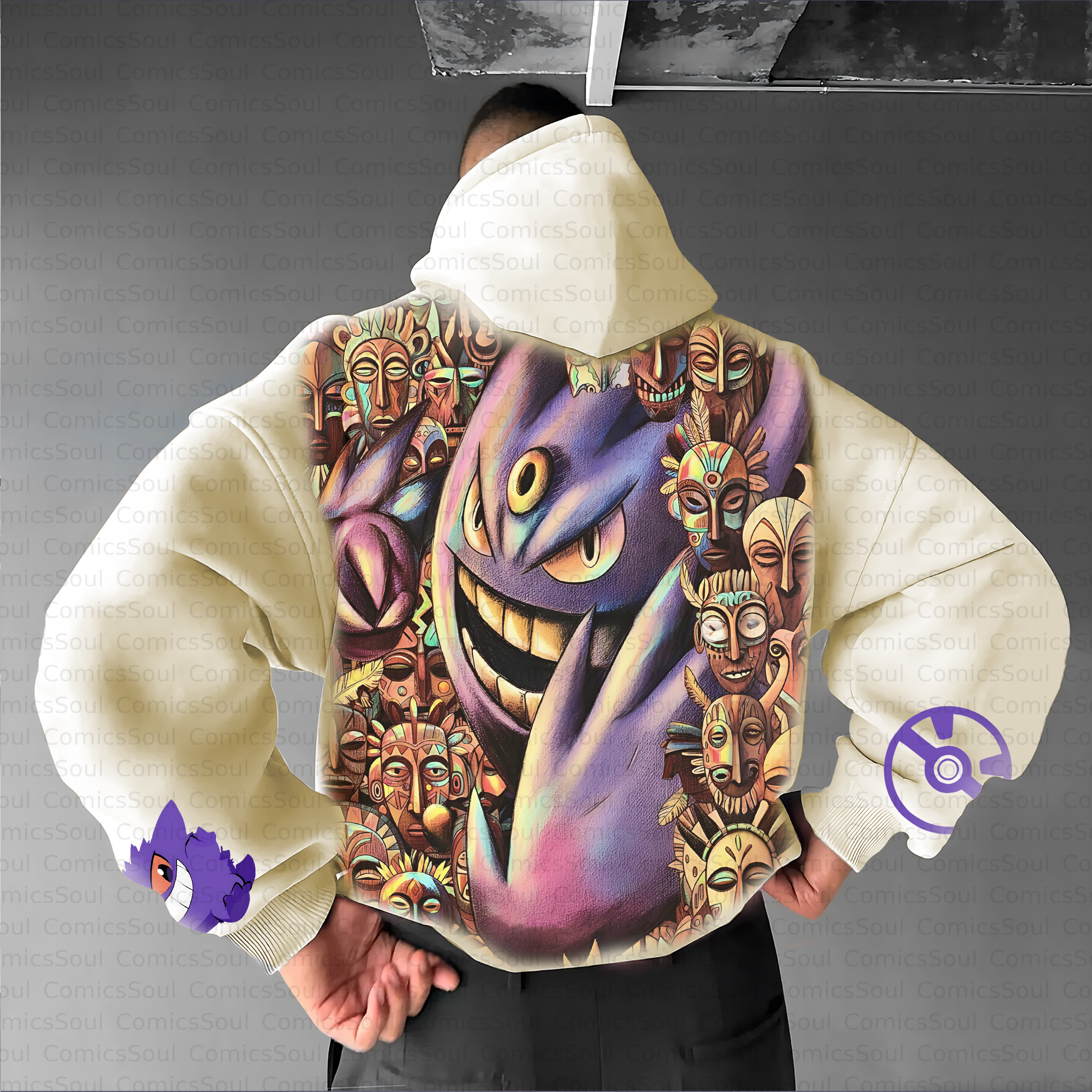 Unisex Anime Inspired Vintage Plush Hoodie