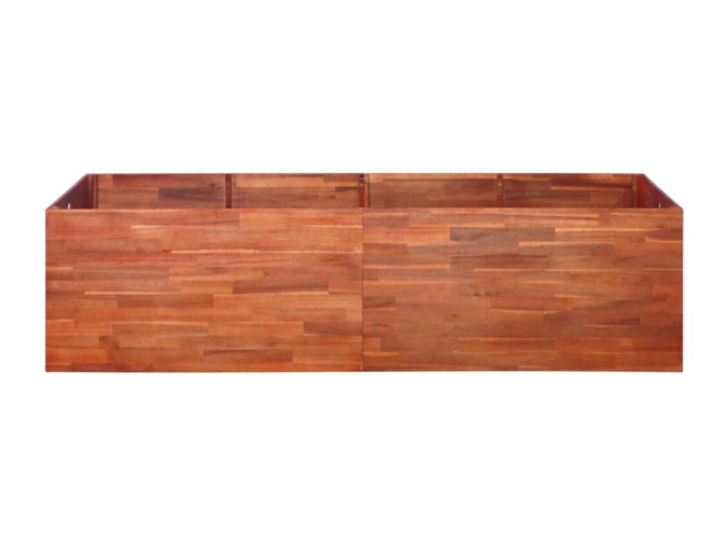 Arriate de madera de acacia 200x50x50 cm