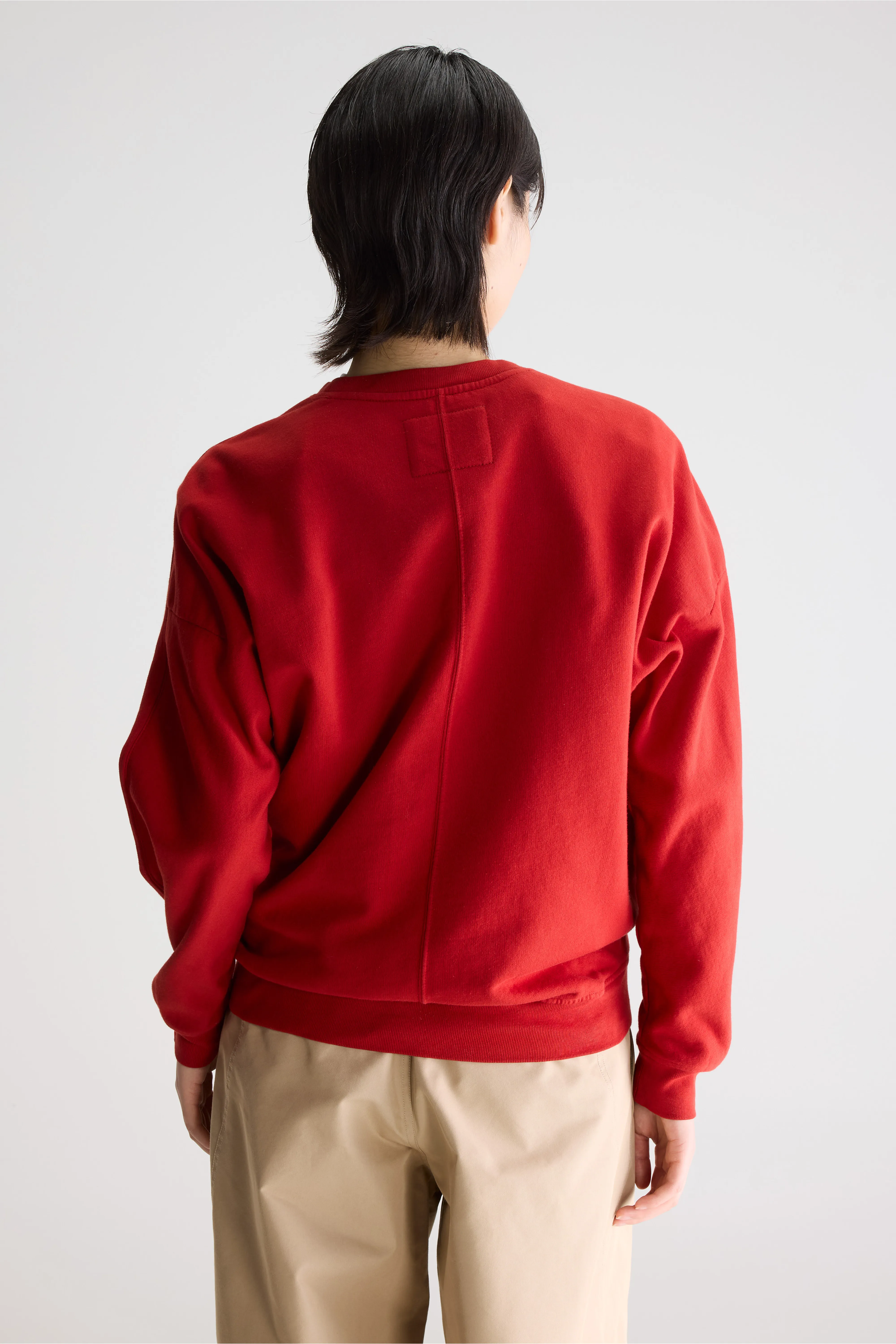 Bellerose Fuego cotton sweatshirt (261 / W / ECARLATE)