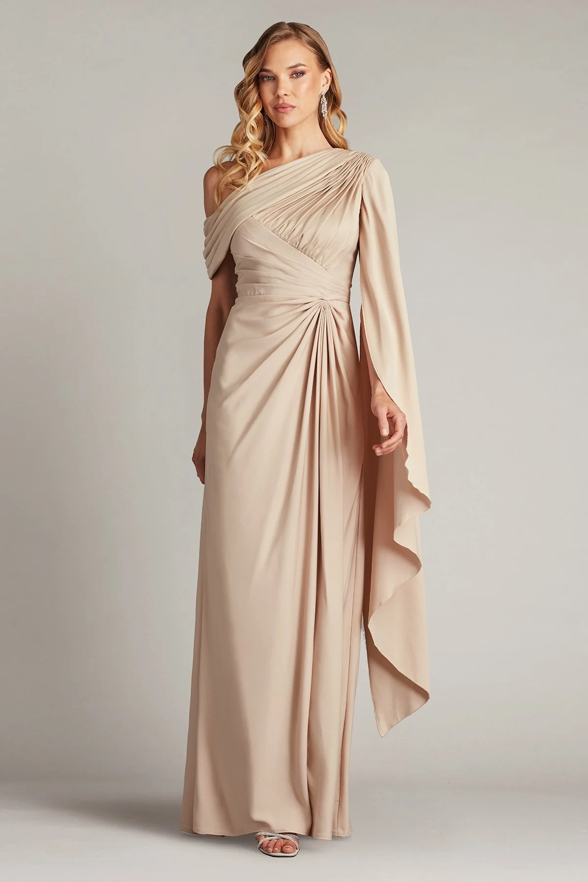 Ember Cape Sleeve Gown - Special Events Unlimited