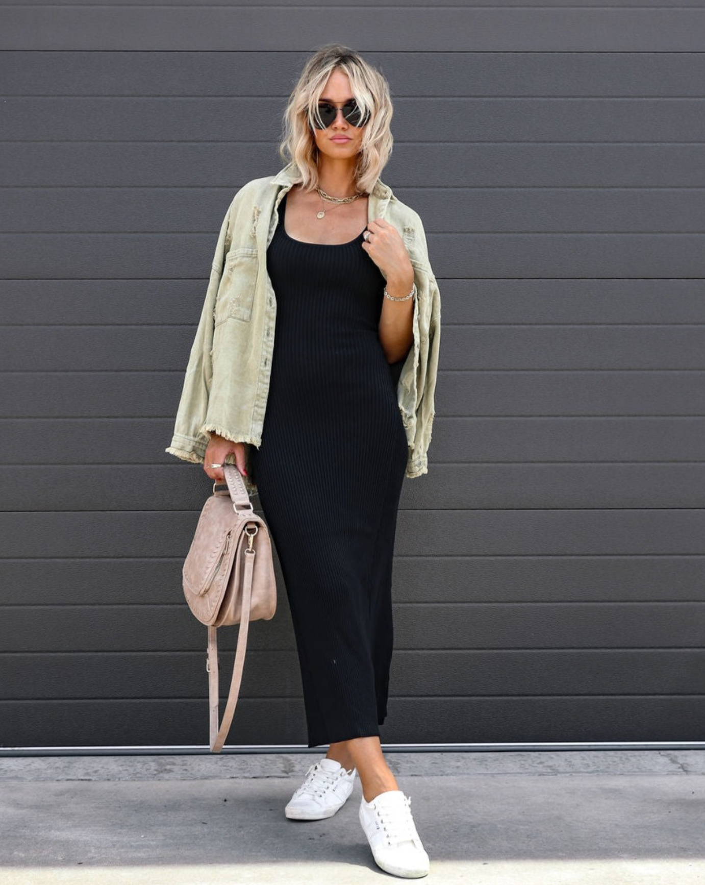 Cool For You Ribbed Maxi Dress - Black - Se7enfashion