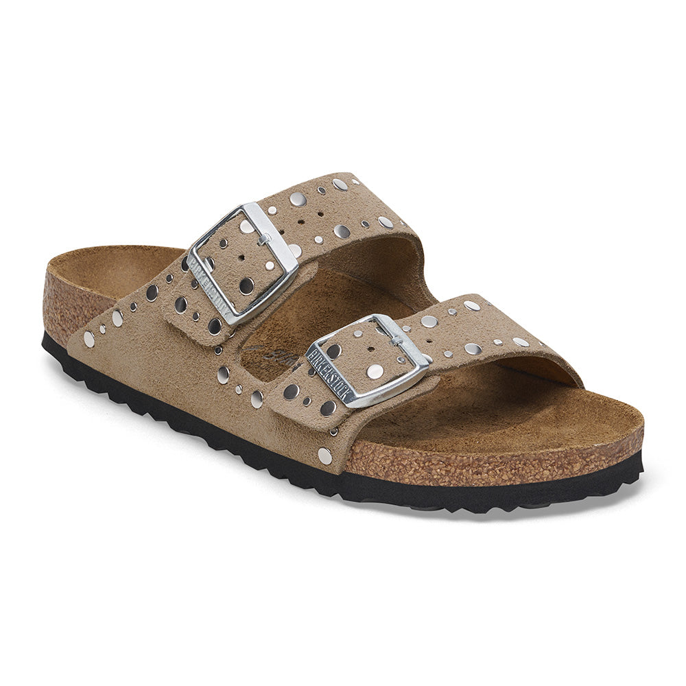 Birkenstock - Sandales Arizona Rivet Suede - Taupe