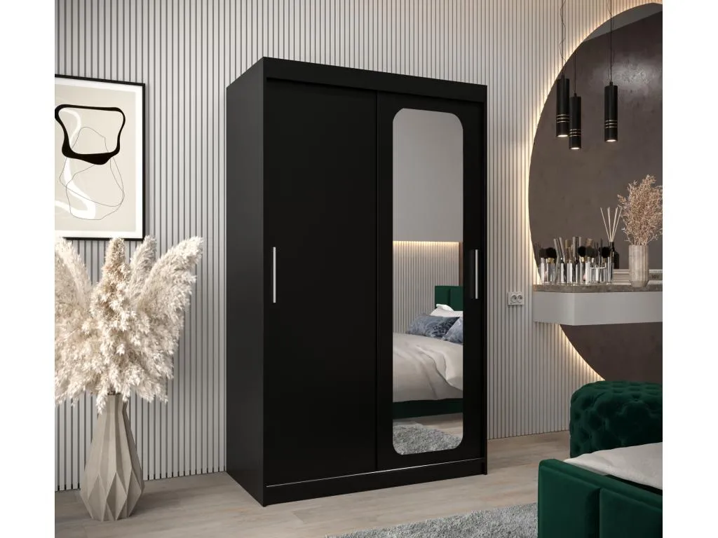 ARMARIO Sancaldeco T2 DE PUERTAS CORREDERAS 200/120/62 2 puertas (negro/negro) 41666FEHK