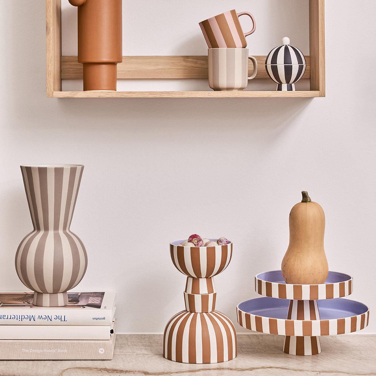 OYOY Living Toppu Schaal Ø 15 cm - Karamel / Lavendel
