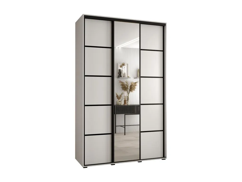 ARMARIO Patriciabaezcasa 5 DE PUERTAS CORREDERAS 235.2/150/45 3 puertas (Blanco/Blanco/Negro)