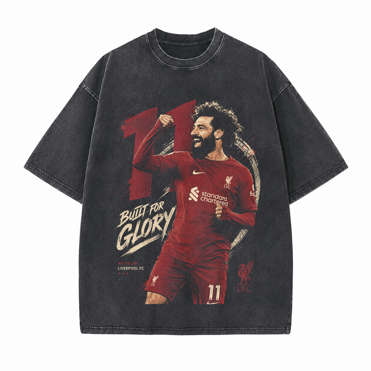 Built For Glory Printed Unisex Washed T-Shirt