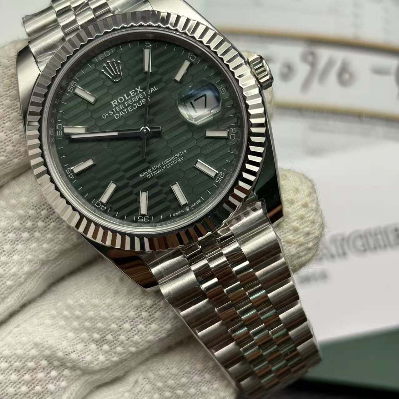 Rolex Datejust M126334 Mint Green Watch