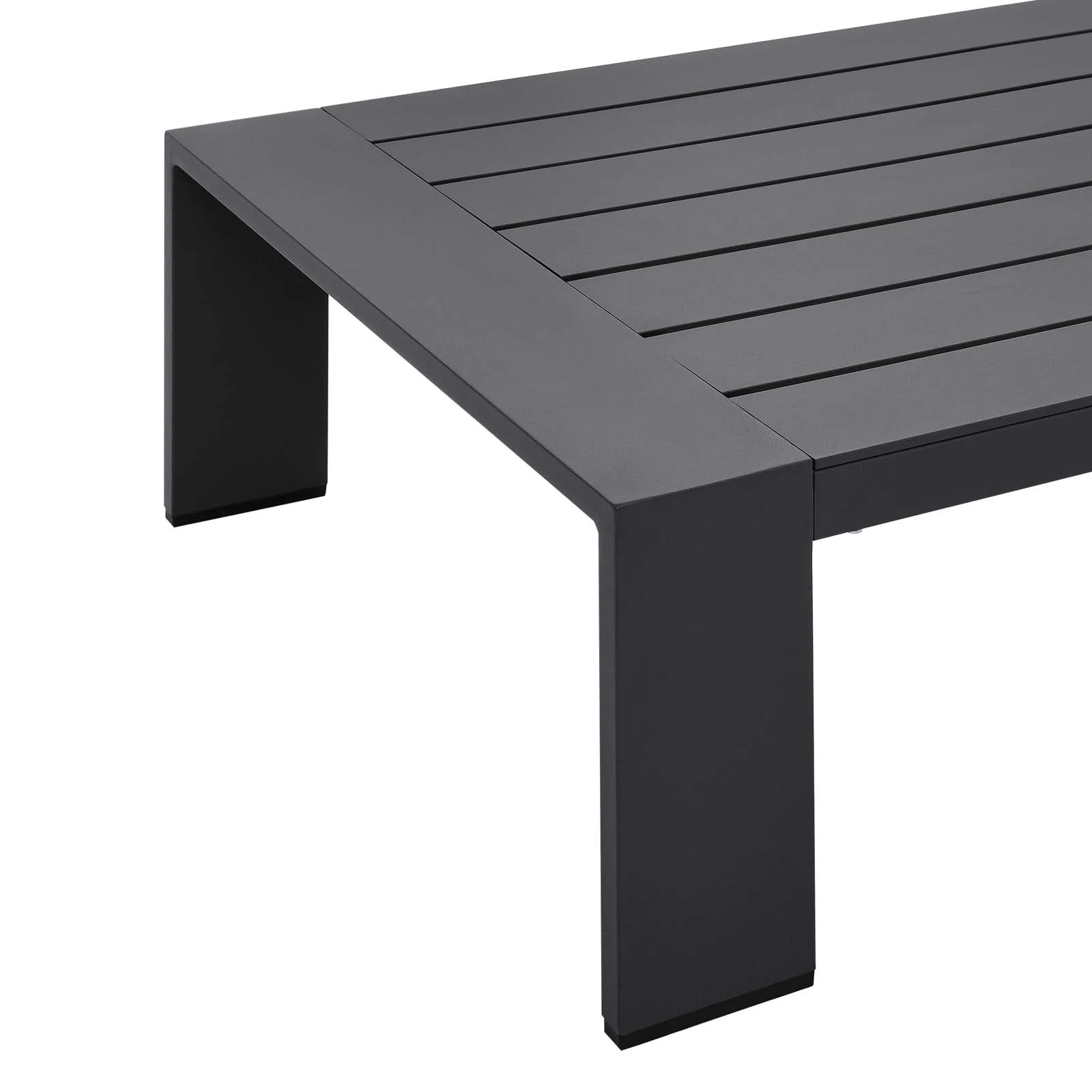 Lounge Sofa Table Set, Grey Gray, Aluminum, Metal, Fabric, Modern Contemporary, Outdoor Patio Balcony Cafe Bistro Garden Furniture Hotel Hospitality - Image 24