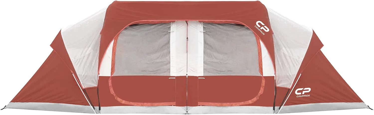 CAMPROS CP Tent 12-Person-Camping-Tents,3 Room Family Tents,Waterproof Windproof Family Tent with Top Rainfly,6 Large Mesh Windows,Double Layer,Easy Set Up, Portable with Carry Bag-20