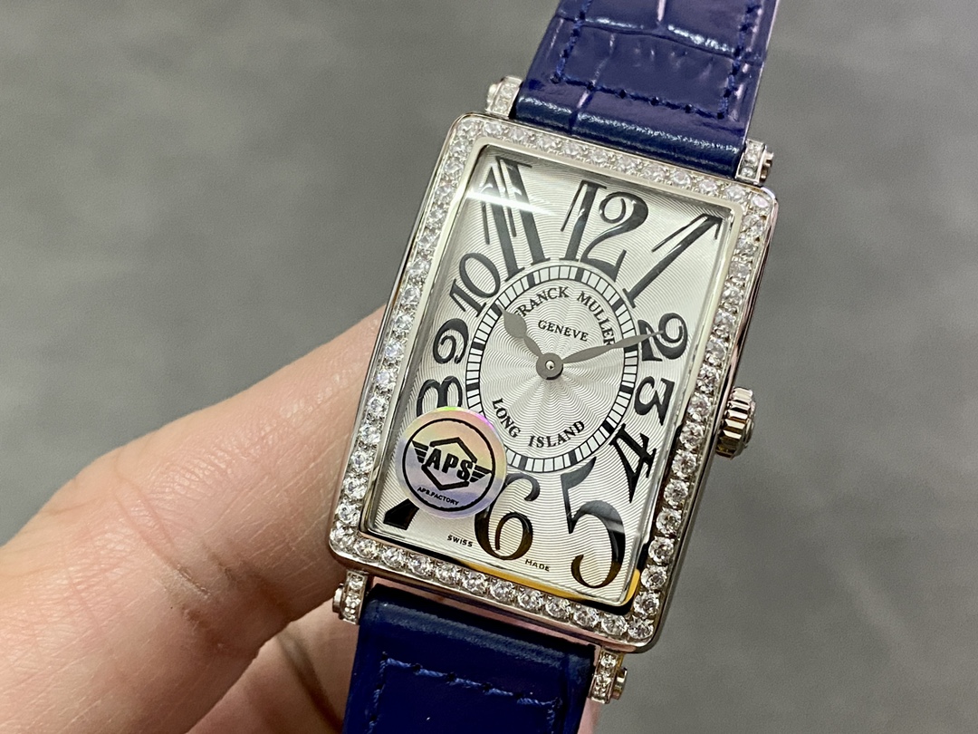 Franck Muller Long Island Quartz Diamond Blue Dial 952QZD1R(AC) - DB