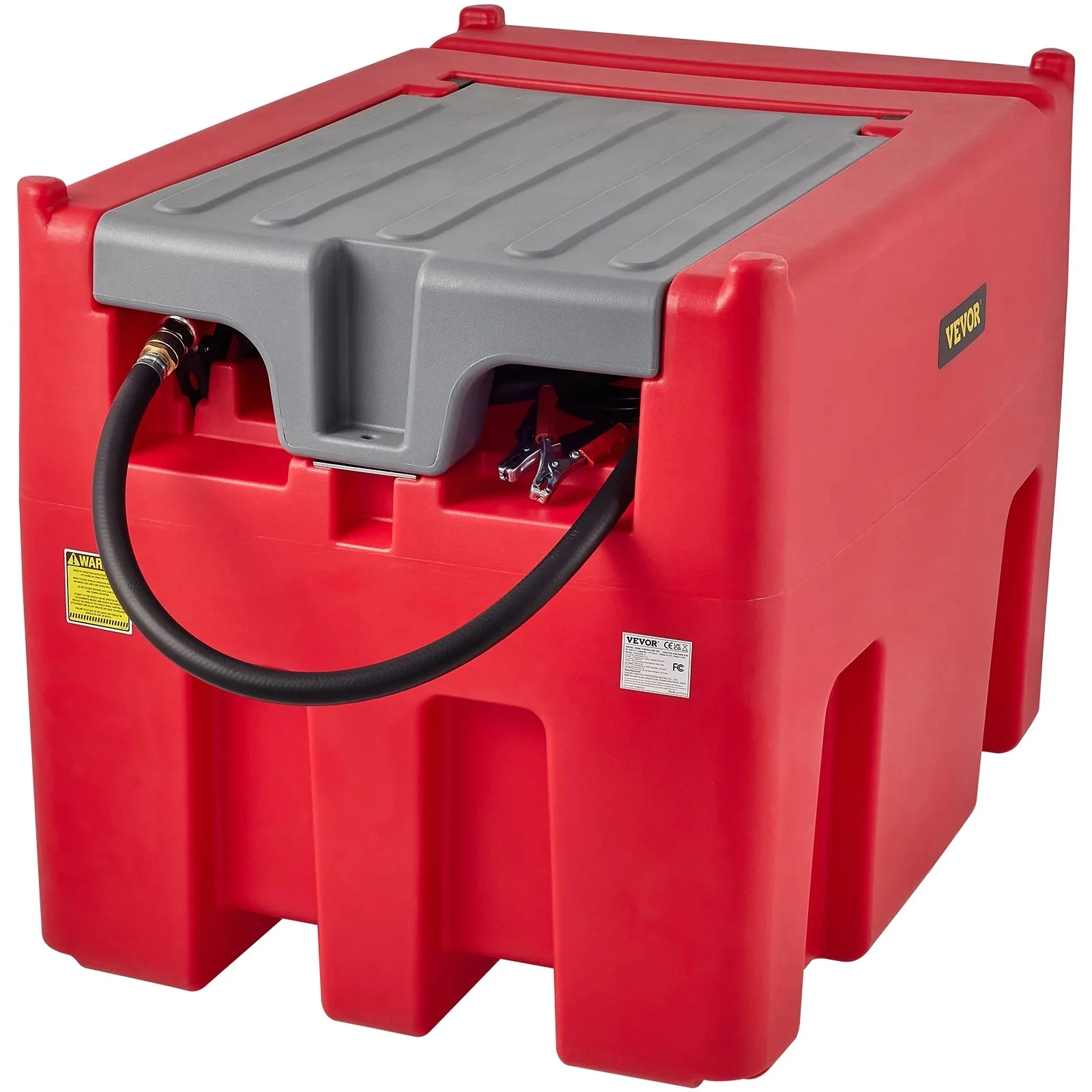 VEVOR Portable Diesel Fuel Tank, 116 Gallon, 10 GPM, 12V, 13.1 ft Hose, Red - YDIES4OOL-E - Image 10 VEVOR Portable Diesel Fuel Tank, 116 Gallon, 10 GPM, 12V, 13.1 ft Hose, Red - YDIES4OOL-E - Image 10