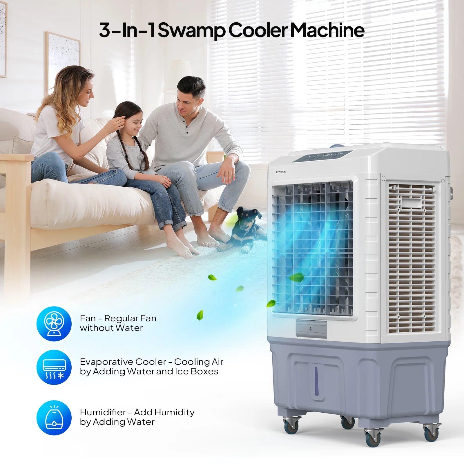 ROVSUN Portable Air Conditioners, White - Image 12