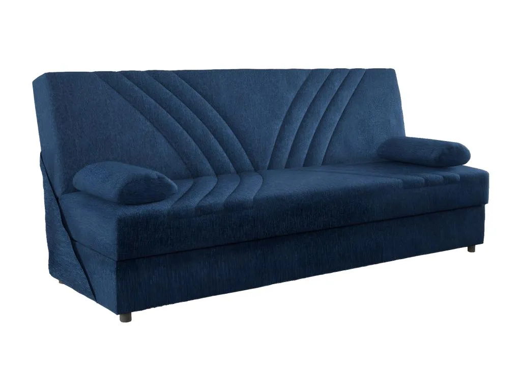 Sofá cama Alkihogares Sofá cama contenedor de 3 plazas con 2 cojines incluidos Sofá de salón en tela acolchada con apertura clic-Alkihogares 181x81h88
