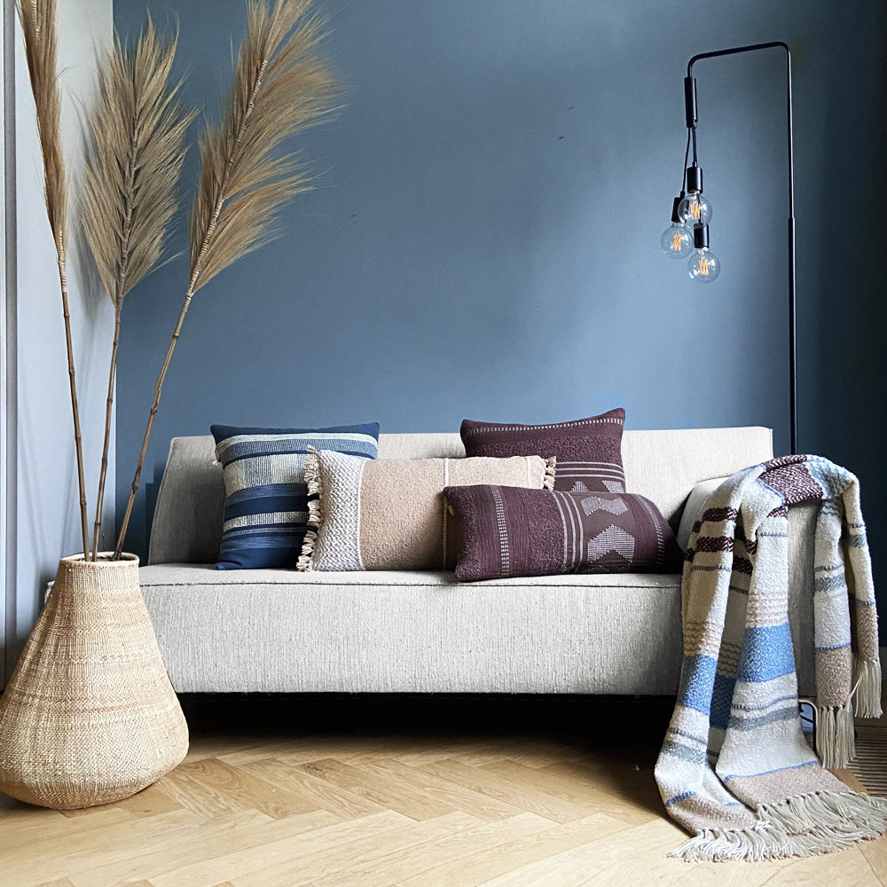 Malagoon Crafty Sierkussen 35 x 60 cm - Kastanje