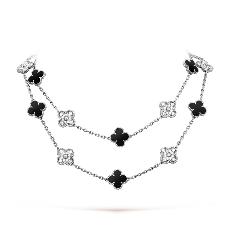 Replicate Vintage Alhambra long necklace, 20 motifs(1:1 replica) - Original Replica Club