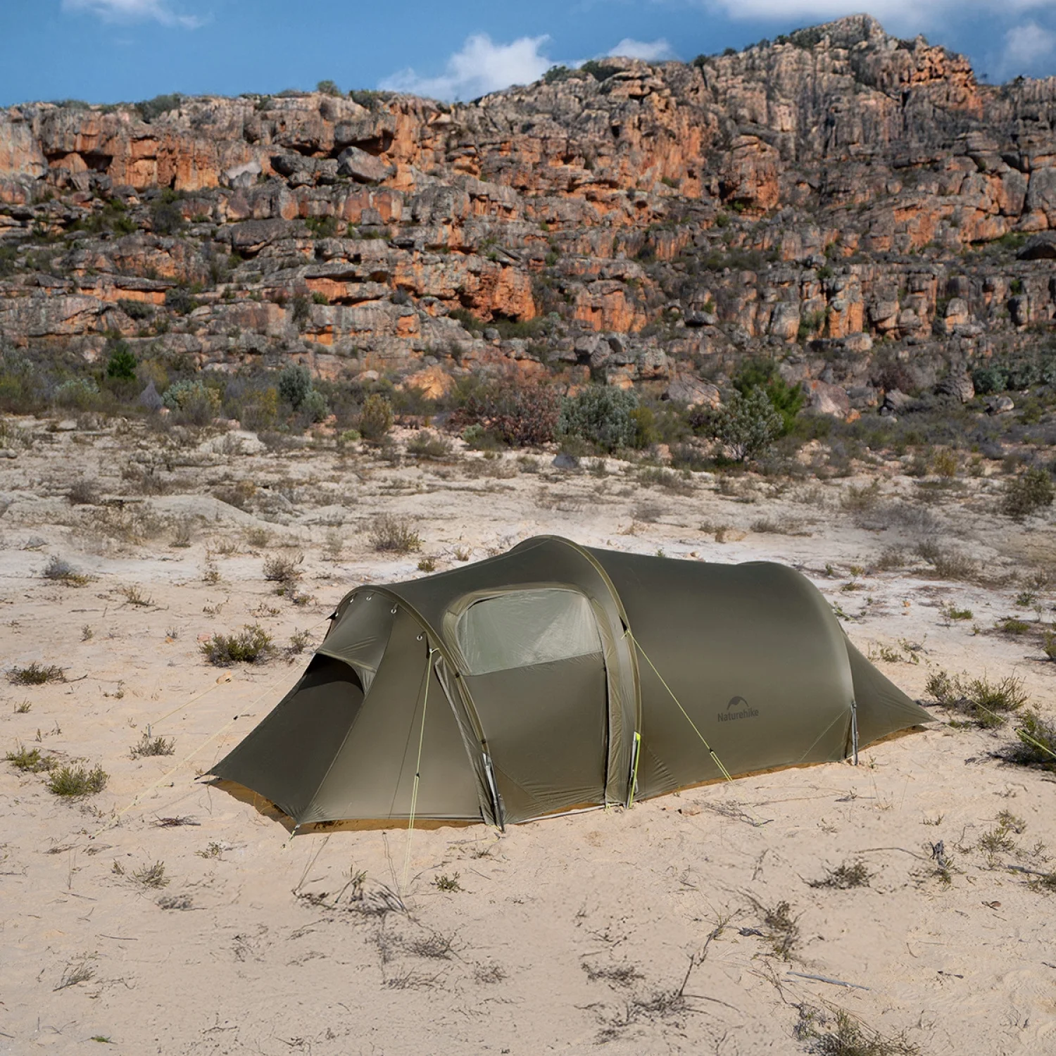 Naturehike, Ultralight Hiking Tent, Tear-resistant Tunnel Tent, Waterproof Camping Tent, Windproof Tent with Hall, 15D Lightweight Silicone-coated Nylon Fabrics,Large size for 2/3 Person. - Image 4