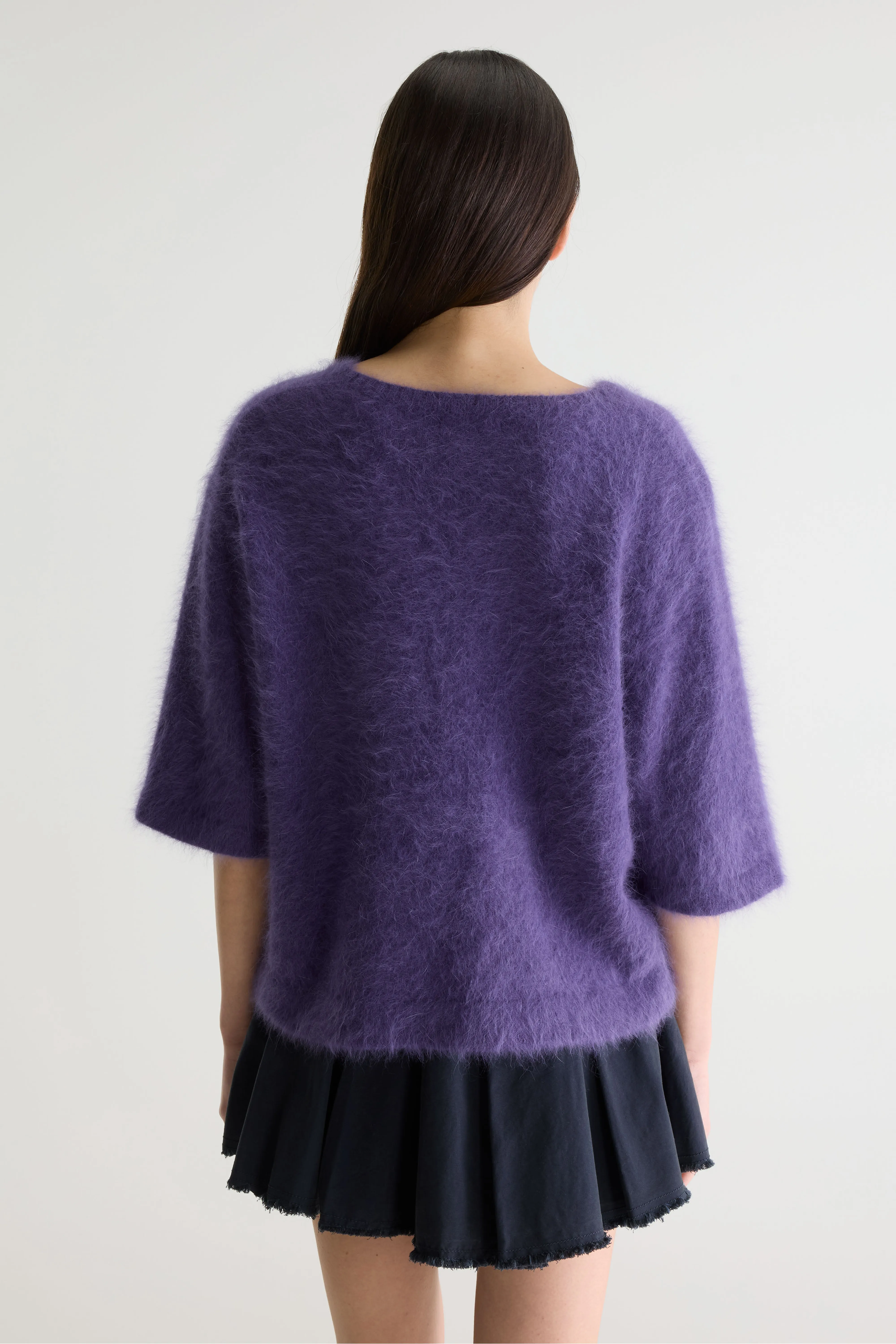 Bellerose Dime angora-blend sweater (261 / W / GRAPE)