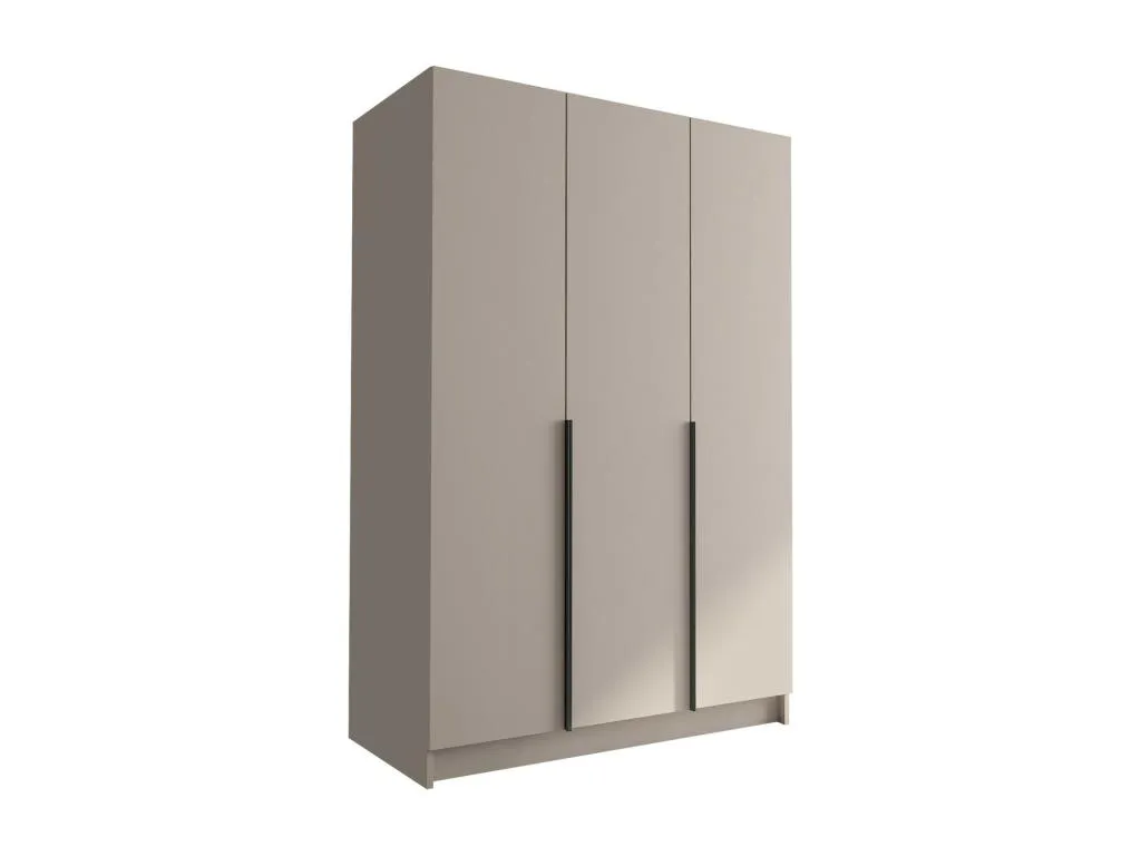 Armario Nidovia negro, 215x150x58 cm, puertas abatibles gcz3342748
