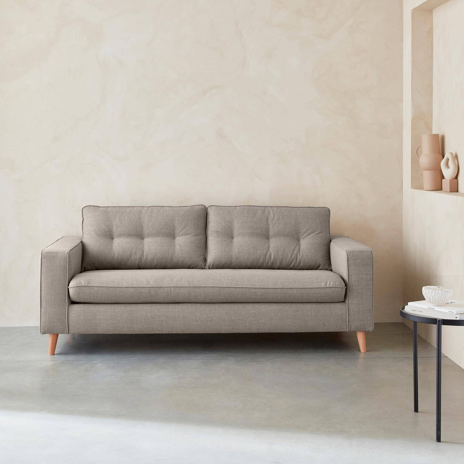 Toulouse - Sofá cama con colchón de 12cm, 3 plazas