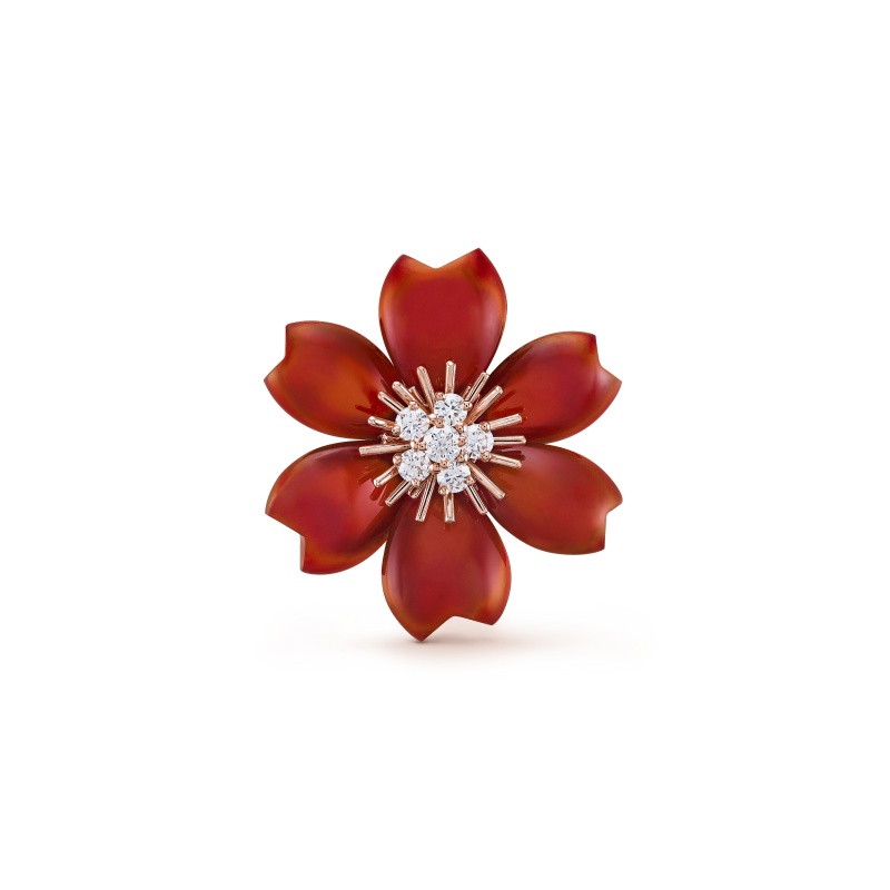 Replicate Rose de Noël clip pendant, small model(1:1 replica) - Original Replica Club