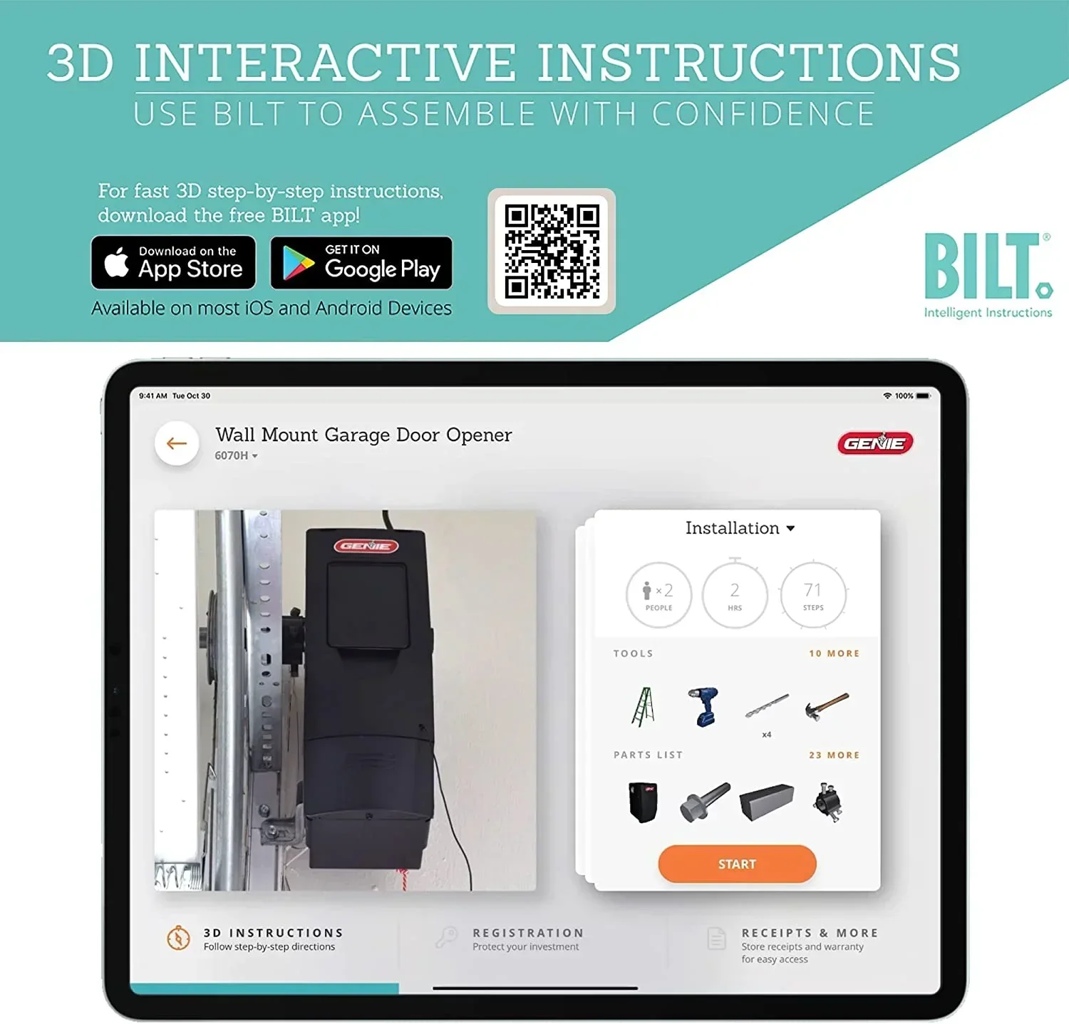 Genie Wall Mount Smart Garage Door Opener With Aladdin Connect - 6172H-O - Image 11 Genie Wall Mount Smart Garage Door Opener With Aladdin Connect - 6172H-O - Image 11