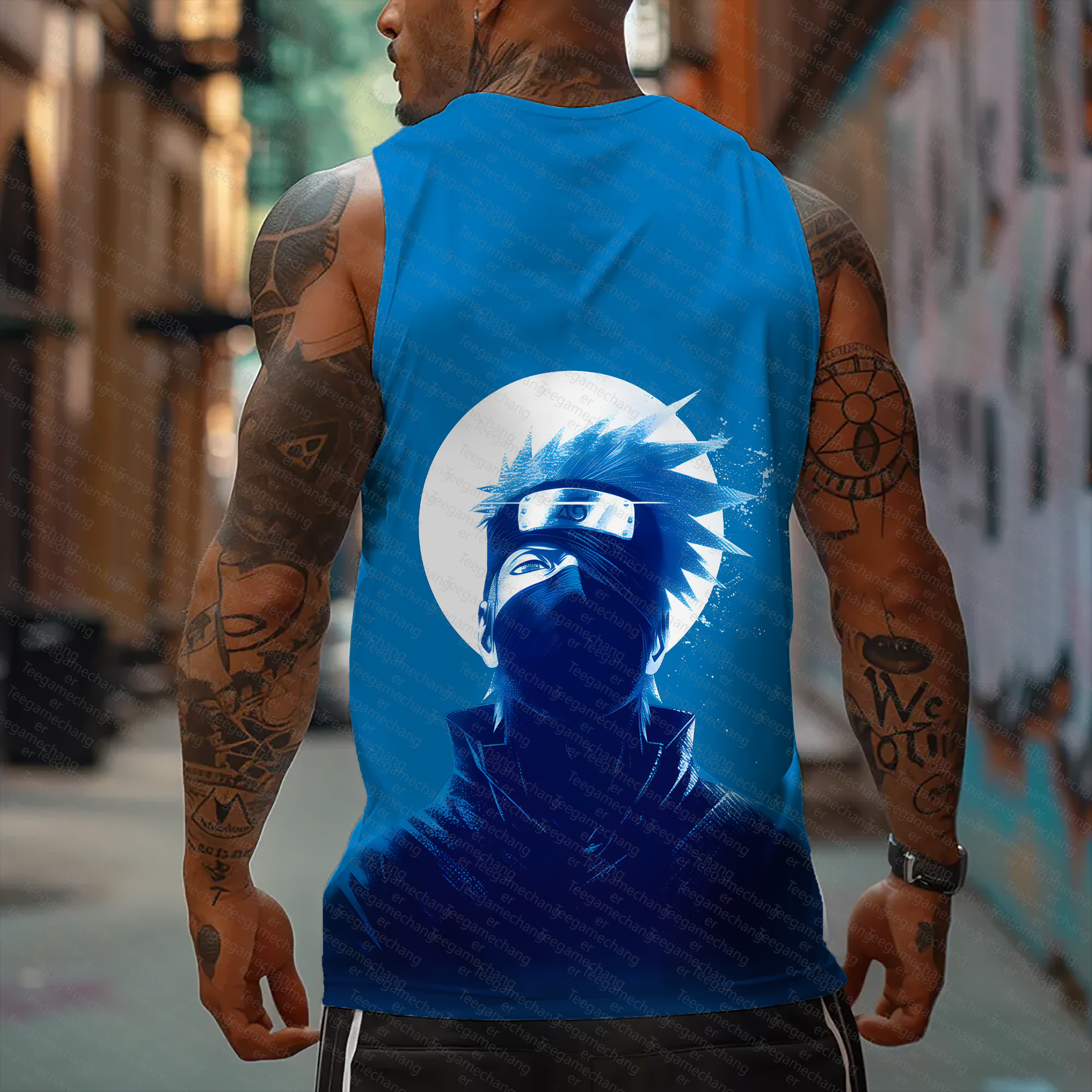 Unisex   Casual Anime  Tank Top