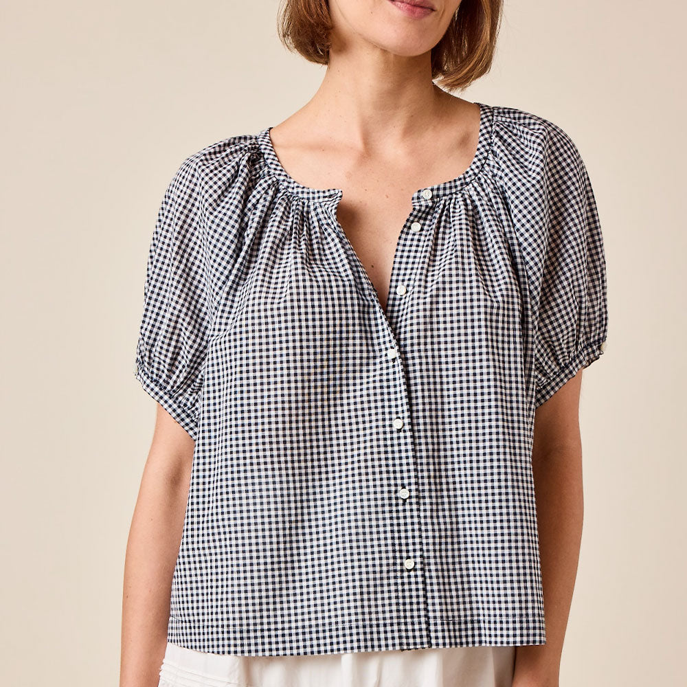 Dôen - Chemise June - Navy Gingham