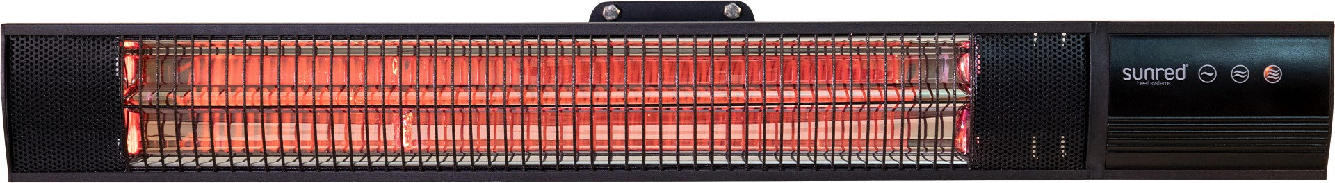 Sunred - COMBIDEAL - Heater & Hoes - Dark lijn - Zwart - Wand model -