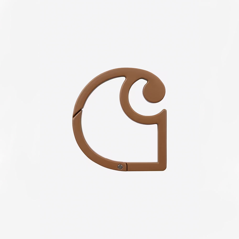 Carhartt WIP - Mousqueton C Logo Carabiner - Marron