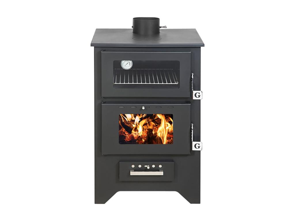 Stufa de Leña con Horno Decoratodo Nera 14,6 Kw L50,5xp58,5xh90,5
