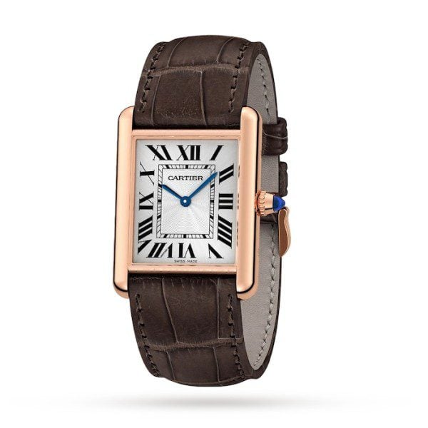 Replica Cartier Tank Louis Cartier Women Automatic White Leather Watch WGTA0011