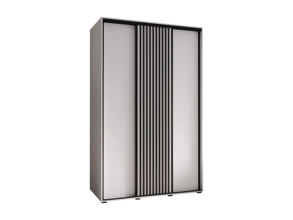 Armario Lluesmahome modelo 1 con tres puertas correderas de 235.2/160/45 cm (blanco/blanco)  YY7339045