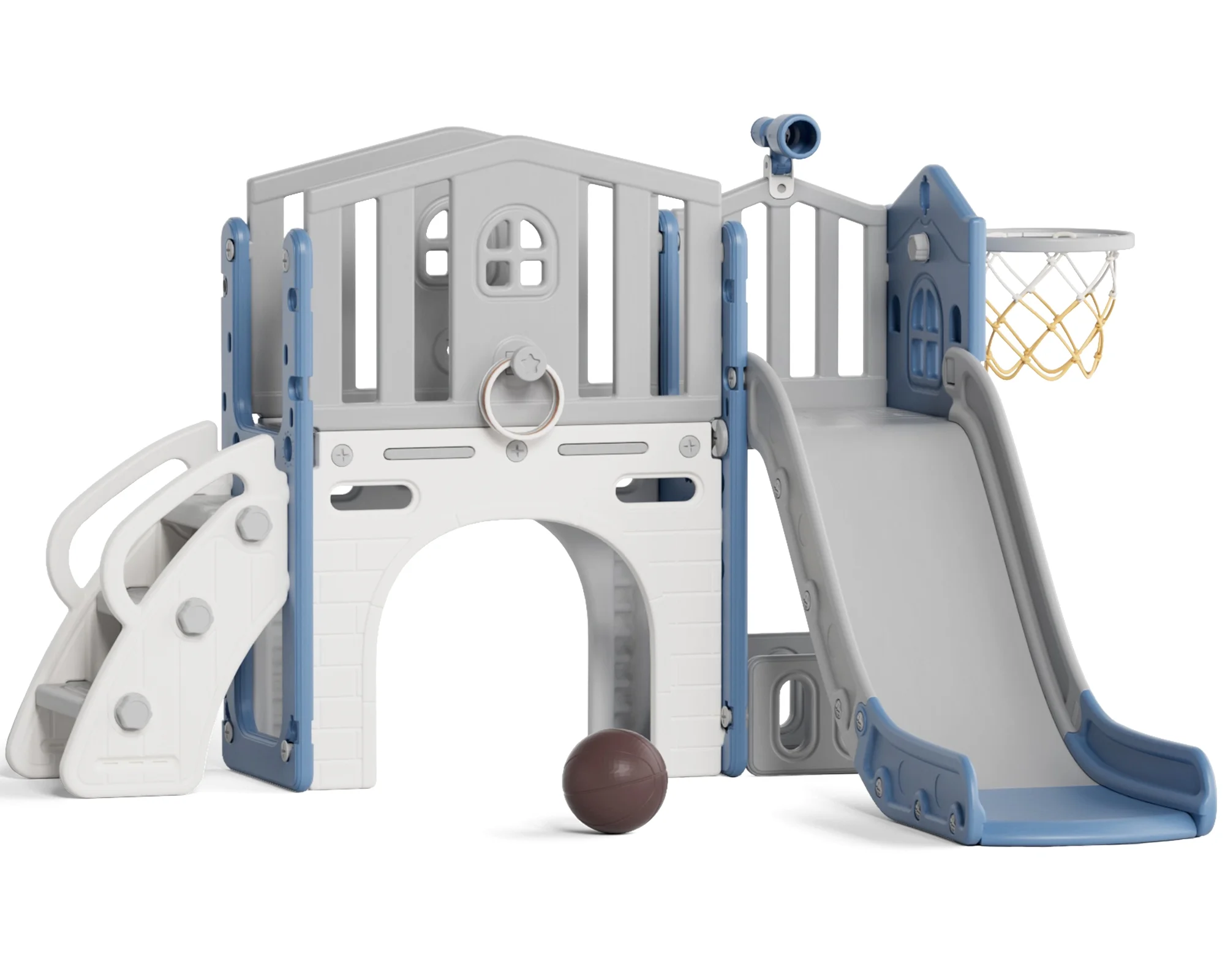 Korimefa 11-in-1 Toddler Slide Set with Golf, Basketball Hoop, Kids Slide for Toddlers Age 1-4, Climber Slip and Slides, Baby Outdoor Toys - Image 29