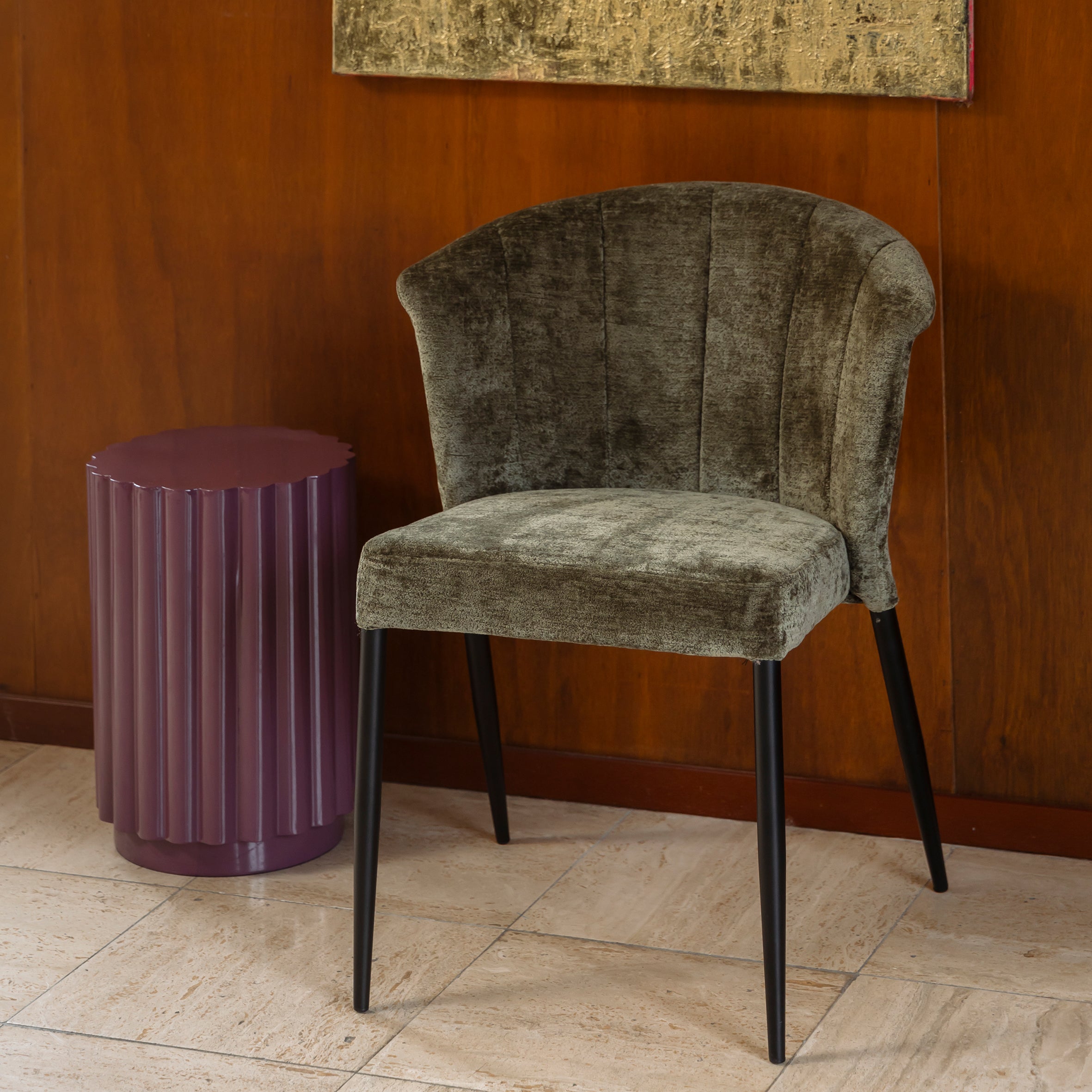 Dutchbone Georgia Eetkamerstoel - Groen